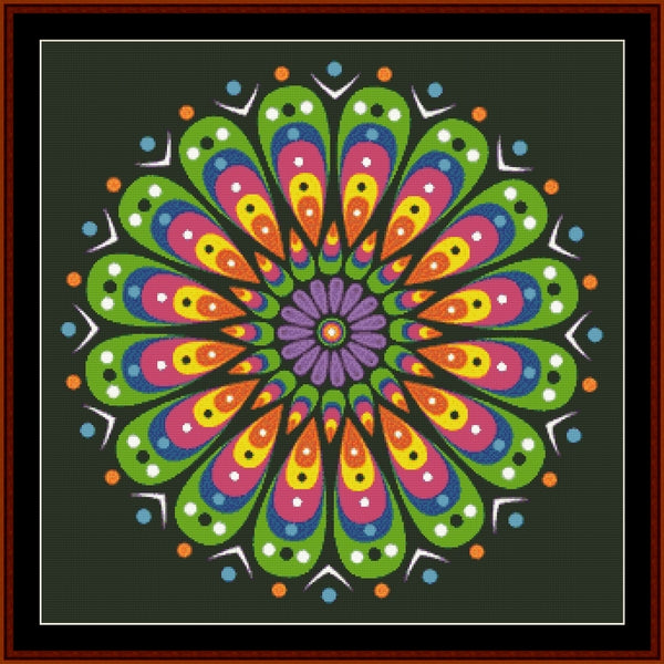 Mandala 135 - Large pdf cross stitch pattern