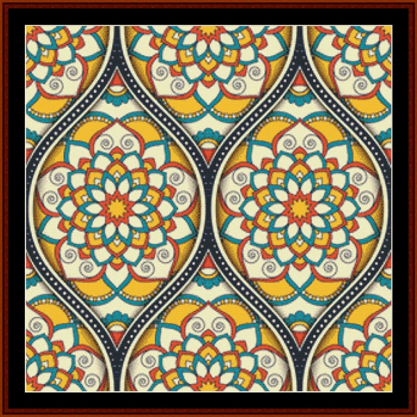 Mandala 142 - Large - pdf cross stitch pattern