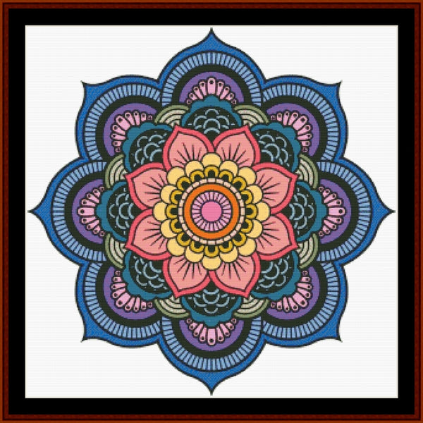 Mandala 145 - Large pdf cross stitch pattern