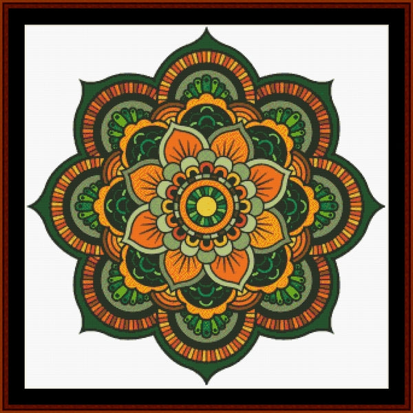 Mandala 146 - Large pdf cross stitch pattern