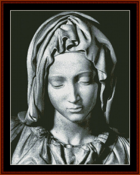The Pieta, Madonna - Michelangelo pdf cross stitch pattern
