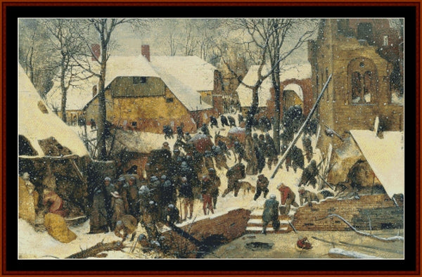 Adoration of the Magi - Pieter Bruegel pdf cross stitch pattern