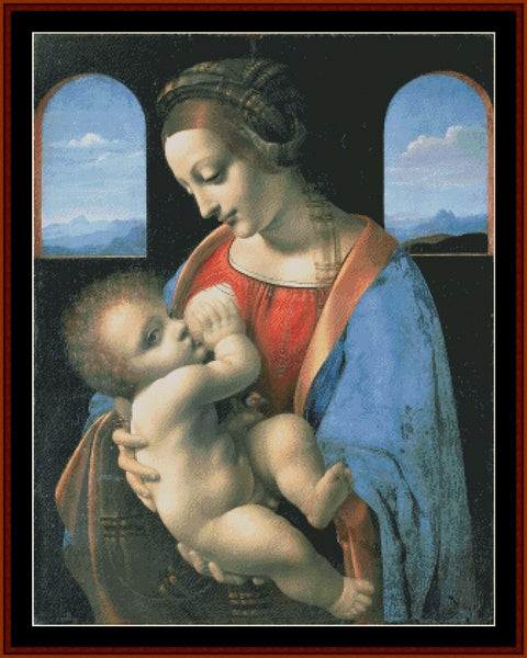 Madonna Litta - Raphael pdf cross stitch pattern