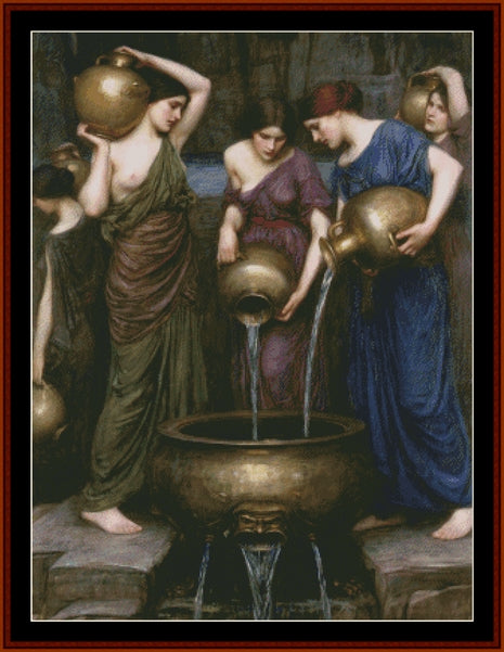 The Danaides – John Waterhouse pdf cross stitch pattern