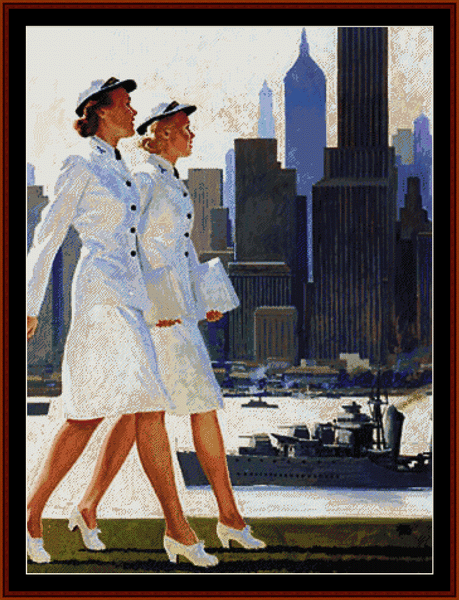 WAVES - pdf cross stitch pattern