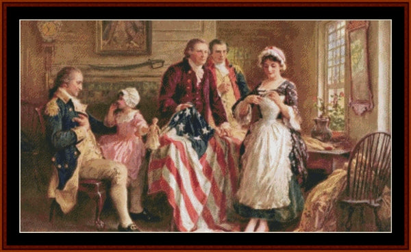 Betsy Ross - Americana pdf cross stitch pattern