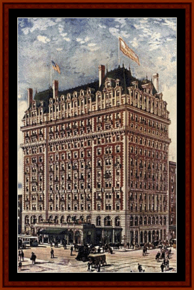 Hotel Knickerbocker cross stitch pattern