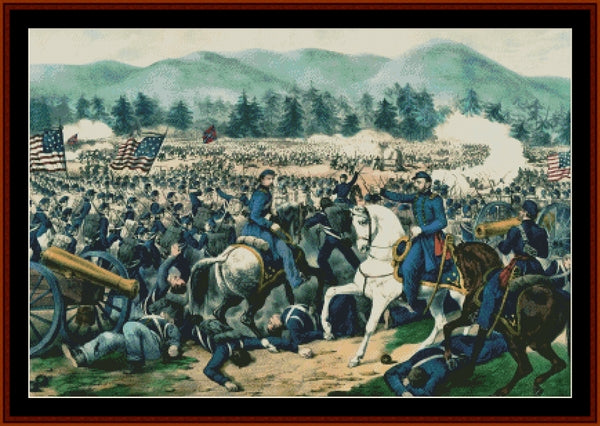 Battle of Gettysburg - American Civil War pdf cross stitch pattern