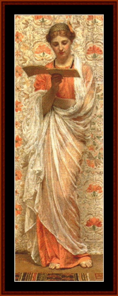 A Reader, 1877 - A.J. Moore pdf cross stitch pattern