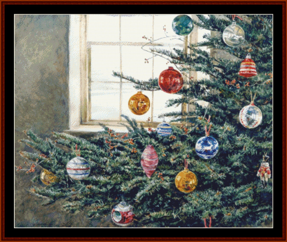 Christmas Bough - Americana pdf cross stitch pattern