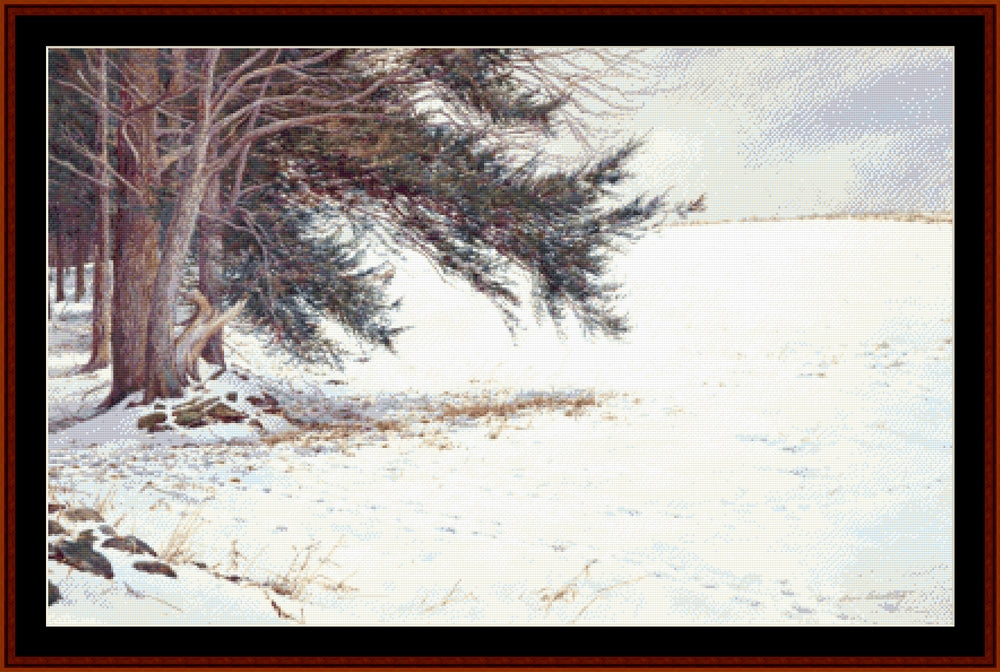 Deer Tracks - Americana pdf cross stitch pattern