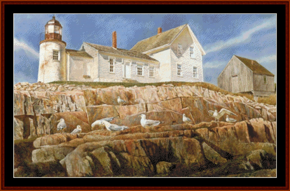 Low Tide - Americana cross stitch pattern