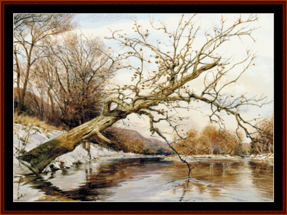 Housatonic at Kent - Americana cross stitch pattern