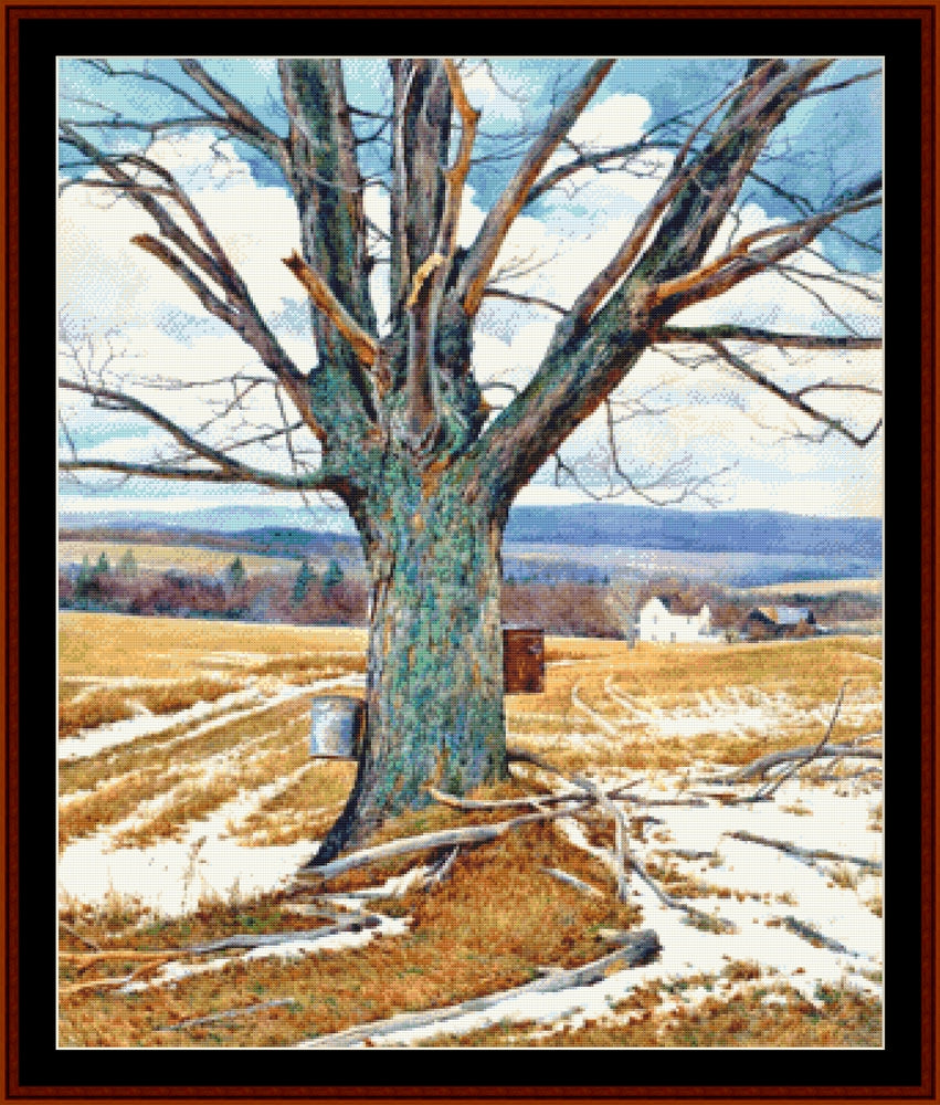 Spring Winds - Americana cross stitch pattern