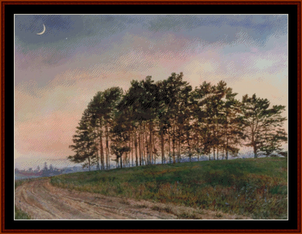 Evening - Americana cross stitch pattern