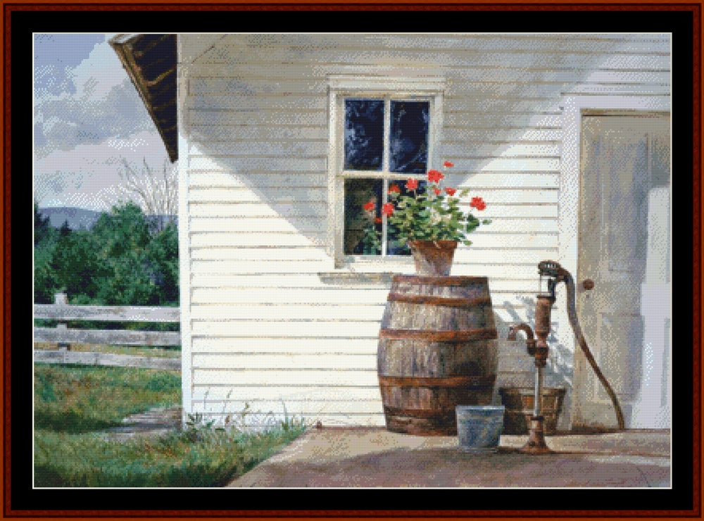 Summer Kitchen - Americana pdf cross stitch pattern