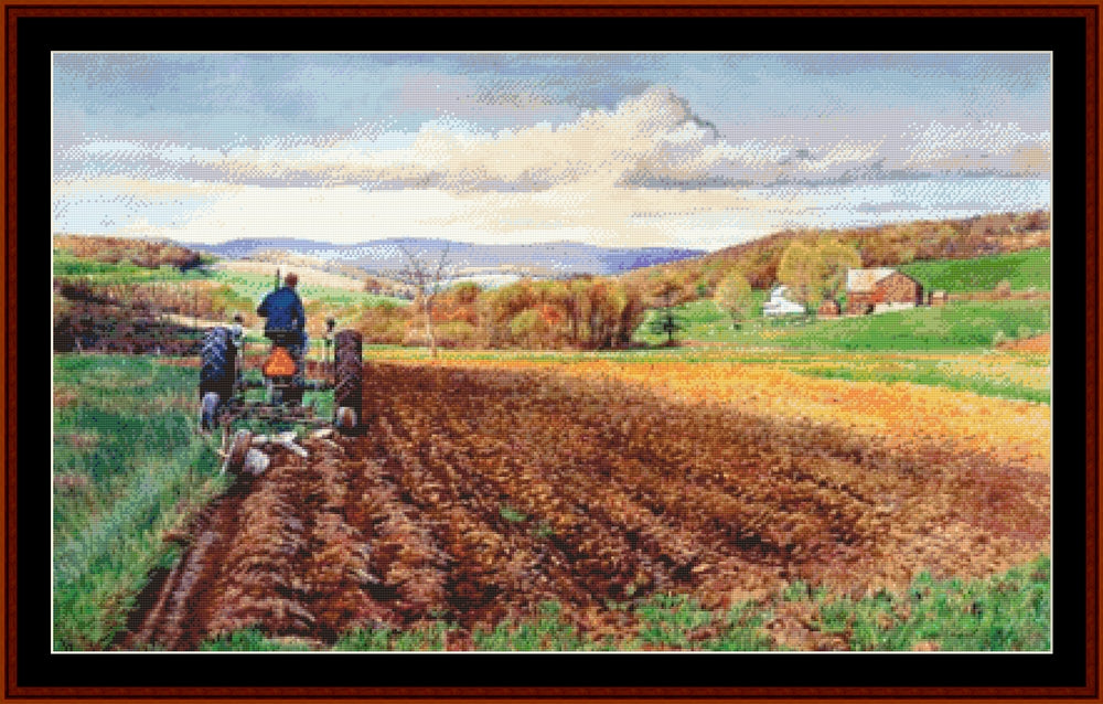 Spring Turning - Americana cross stitch pattern