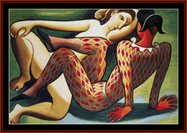 Study for a Theatre Decoration - Almada Negreiros pdf cross stitch pattern