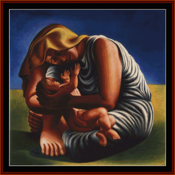 Maternity - Almada Negreiros cross stitch pattern