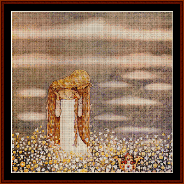 Princess in Field - Jon Bauer pdf cross stitch pattern