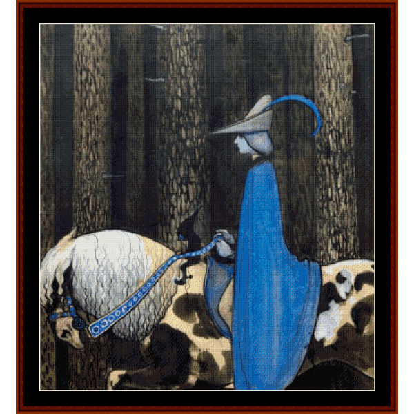 Taking the Reins - Jon Bauer cross stitch pattern