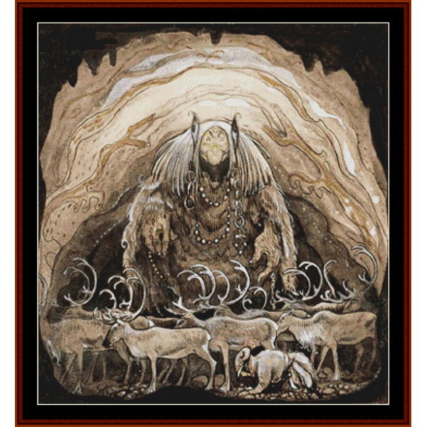 The Troll Cave - Jon Bauer cross stitch pattern
