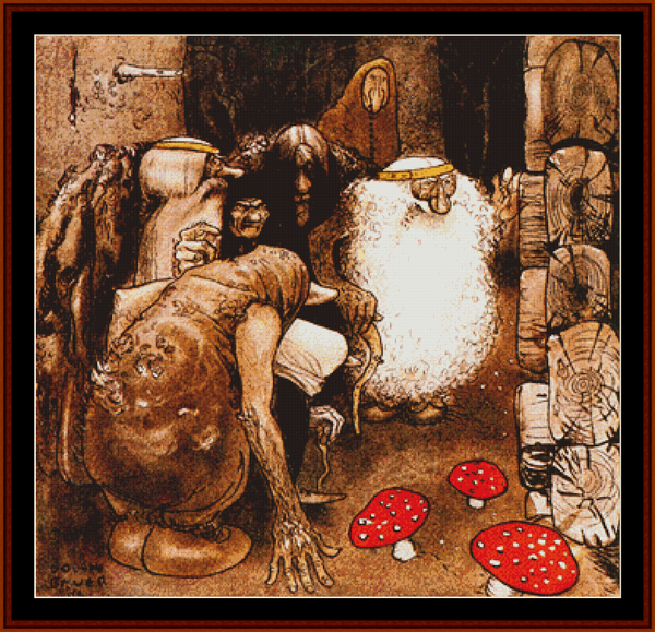 Troll Folk – John Bauer pdf cross stitch pattern