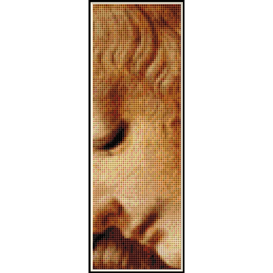 Portrait of a Woman Bookmark - DaVinci cross stitch pattern