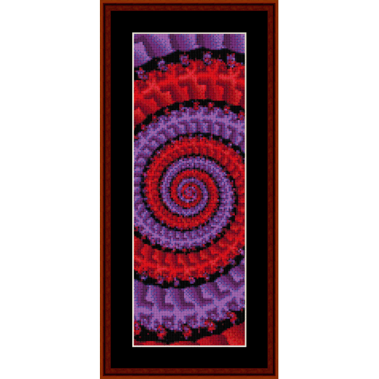 Fractal 122 Bookmark cross stitch pattern