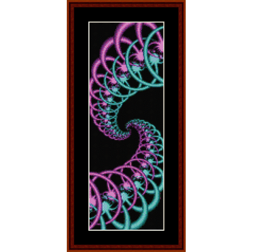 Fractal 138 Bookmark cross stitch pattern