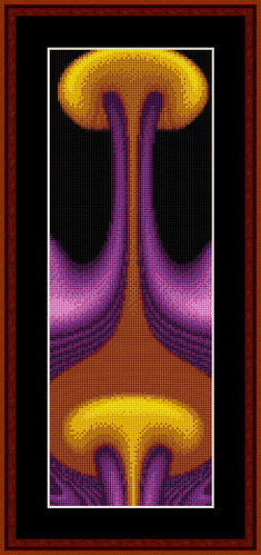 Fractal 162 Bookmark cross stitch pattern