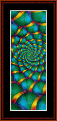 Fractal 170 Bookmark cross stitch pattern