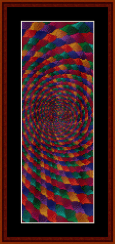 Fractal 191 Bookmark cross stitch pattern