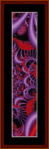 Fractal 201 Bookmark cross stitch pattern