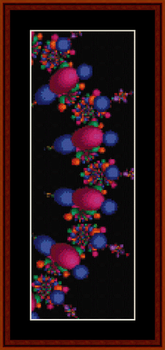 Fractal 213 Bookmark cross stitch pattern