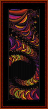 Fractal 243 Bookmark cross stitch pattern