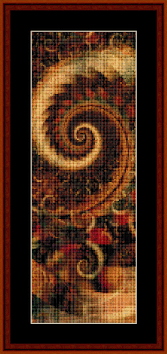 Fractal 276 Bookmark cross stitch pattern