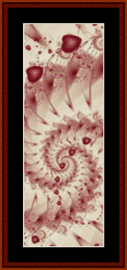 Fractal 280 Bookmark cross stitch pattern