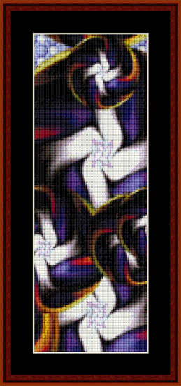 Fractal 379 Bookmark cross stitch pattern