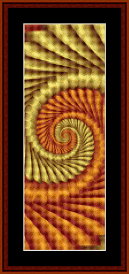 Fractal 384 Bookmark cross stitch pattern