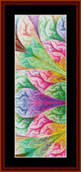 Fractal 395 Bookmark cross stitch pattern