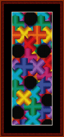 Fractal 455 Bookmark cross stitch pattern