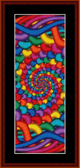 Fractal 494 Bookmark cross stitch pattern