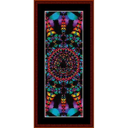 Fractal 55 Bookmark cross stitch pattern
