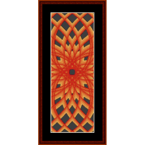 Fractal 601 Bookmark pdf counted cross stitch pattern