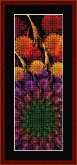 Fractal 630.1 Bookmark cross stitch pattern