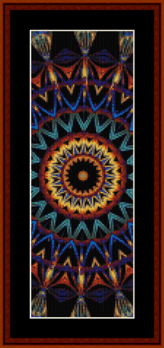 Fractal 704 Bookmark cross stitch pattern