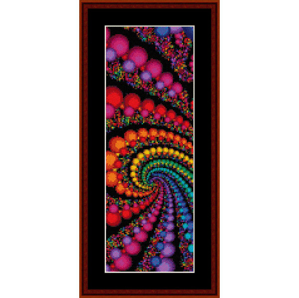 Fractal 95 Bookmark cross stitch pattern