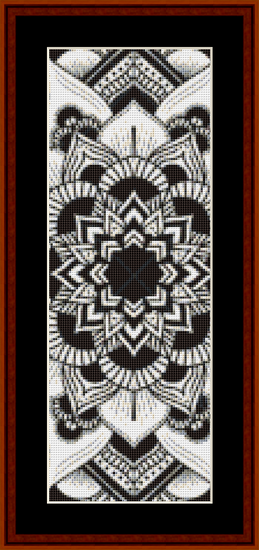 Mandala 3 Bookmark cross stitch pattern