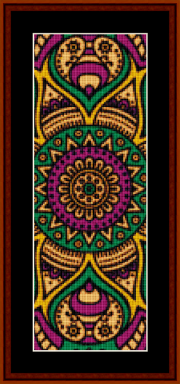 Mandala 32 Bookmark pdf cross stitch pattern